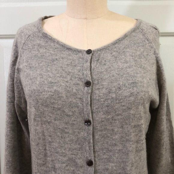 💯 Cashmere Made In Fiji Scoop Neckline Sweater Gray Color Size XL - Picture 3 of 7